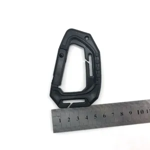 Mittlerer taktischer Outdoor Karabiner MOLLE Rucksack Kunststoff Schnellverschluss D-Ring
