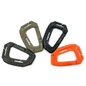 Taktisch Outdoor Bergsteigen Schnalle MOLLE Tasche Kunststoff D-Ring Schlüsselanhänger Clip Nützliches Zubehör Für Wandern