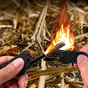 Outil de camping de survie en plein air bâton de magnésium allume-feu multifonction détail