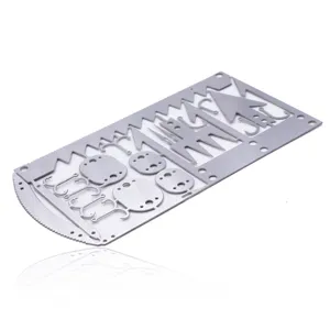 Outdoor multi-function stainless steel fishing card portable survival tool card for camping fishing.