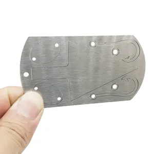 Tarjeta de Supervivencia de Acero Inoxidable Herramienta de Bolsillo Anzuelo para Camping