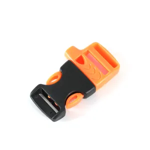 Hebilla de plástico para pulsera de supervivencia de paracaídas con silbato de emergencia