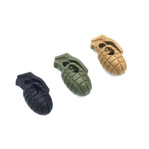 Boucle de cordon en plastique en forme de grenade pour lacets et equipement de camping