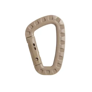 Moschettone tattico leggero in plastica con anello a D per campeggio all'aperto e zaino.