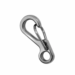 Mini mosquetón de resorte de metal llavero clip accesorio para uso diario práctico y útil