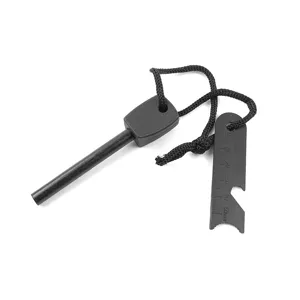 Outdoor survival noodopname vuurstarter magnesium staaf met multifunctionele schraper.