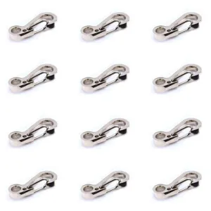 Mini mosqueton metalico para llavero clip, diseno clasico sencillo, accesorio practico.