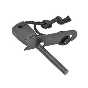 Outdoor survival multifunctionele magnesium vuursteen firestarter met schaal liniaal schraper.