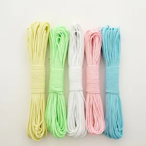 Kleurrijke paracord bundels set, pastel kleuren outdoor survival nylon touw voor knutselen.