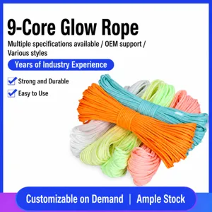 Glow In The Dark Paracord Outdoor Survival Touw Lichtgevende Nylon Koord Kamperen Wandelen Utility Lijn Meerdere Kleuren