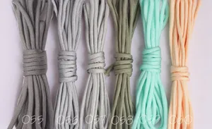Set de cuerda de paracaídas multicolor con 6 tonos vibrantes para manualidades y proyectos.