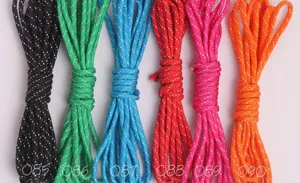 Cuerda de supervivencia reflectante para exteriores pulsera trenzada material de bricolaje