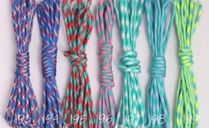 Cuerda de supervivencia para exteriores 550 paracord militar trenzada multicolor camping
