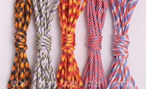 Cuerda de paracaídas militar 550 multicolor para pulseras de supervivencia al aire libre