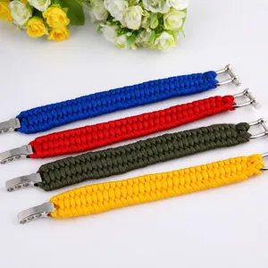 Adjustable paracord survival bracelet outdoor emergency camping 7 core wristband