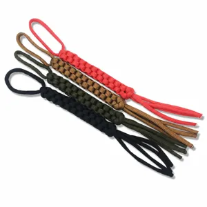 Lanière de Couteau Paracorde de Camping en Extérieur Cordon en Nylon Tressé à la Main Lanière de Survie Accessoires d'Équipement de Camping