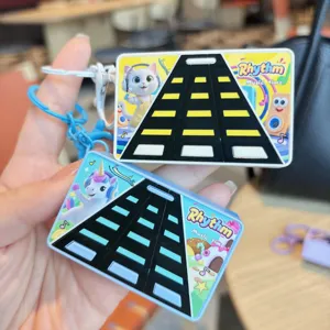 Creativo ritmo musica gioco portachiavi gatto carino unicorno borsa ciondolo regalo