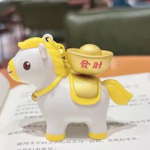 Cute fortune horse keychain lucky pendant bag charm for year of the horse new gift