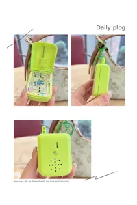 Cute capybara game console keychain mini wire loop challenge toy portable backpack pendant