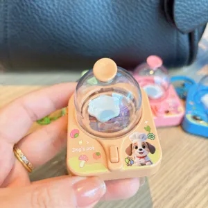 Mini mignon porte-clés machine à oeufs DIY jouet de décomposition pour enfants cadeau