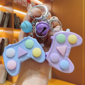 Mini portachiavi controller di gioco fidget toy, grazioso ciondolo borsa pastello.