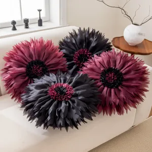 3D lotus flower pillow cover decorative cushion for sofa living room bed home decor soft