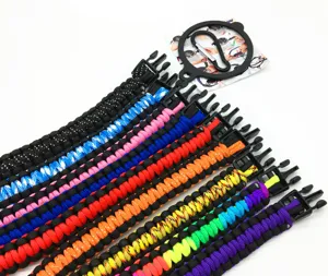 Manico in Paracord per Borraccia Sportiva All'Aperto Cinghia di Presa Tessuta in Nylon Rimovibile Universale Con Fibbia di Sicurezza