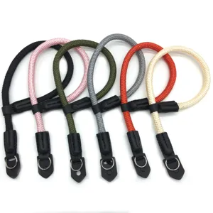 Duurzame paracord polsband voor camera, kleurrijke gevlochten handgreep voor spiegelreflexcamera