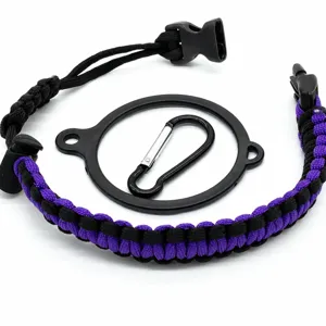 Λουράκι λαβής μπουκαλιού νερού paracord με δακτύλιο ασφαλείας και καραμπίνερ 20oz