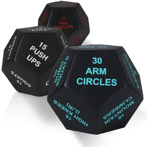 12-seitige Fitness Würfel PU Schaum Sport Trainingswürfel Set für Home Gym und Yoga.