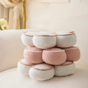 Cozy 3D flower petal throw pillow plush cushion for sofa bedroom bay window home decor.