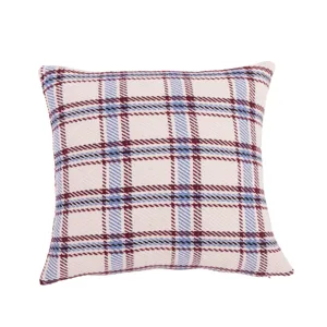 Classic tartan plaid throw pillow cover for couch sofa, cozy decorative square cushion case.