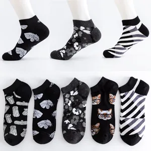 Men's Cotton Boat Socks Summer Large Size Casual Sports Short Socks Breathable Comfortable Low Cut Ankle Socks