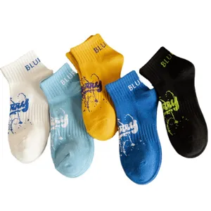 Men short socks cotton breathable casual sportswear ankle socks multi color pack of 5 pairs.