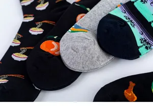 Calze da uomo grandi in cotone con stampa stile casual comode primavera estate autunno.