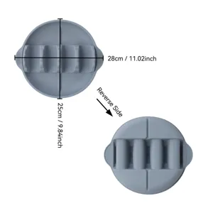 Silikon Taco Halter Ständer Tortilla Rack Küche Backwerkzeug grau Größe 28x25cm neu