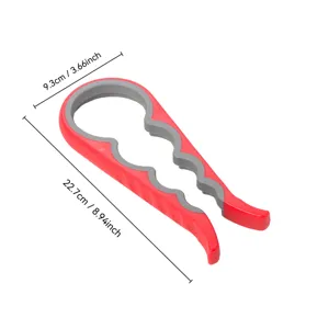Apribottiglie in multifunzione di plastica, strumento creativo 4 in 1 per barattoli