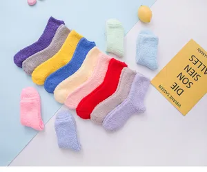 Damen dicke Korallenfleece flauschige warme Socken Winter kuschelige Schlaf Socken