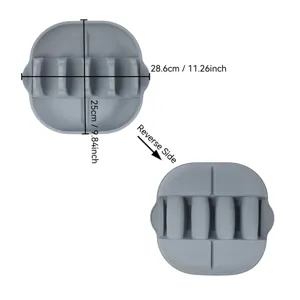 Silikon Taco Halter Stander fur harte oder weiche Schalen Kochen Werkzeug Grau.