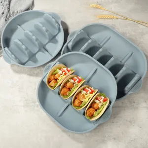 Silikon Taco Halter Schale für mexikanisches Essen, multifunktionales Küchenutensil Detail.
