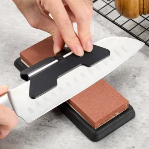 Professional knife sharpening angle guide tool for whetstone, precise sharpening accessory.