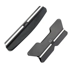 Professional knife sharpening angle guide tool with 14 and 30 degree marks for kitchen knives.