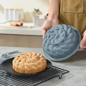 Stampo Per Torta St. Anna in Silicone Teglia Resistente Al Calore Design A Fiore A Spirale Stoviglie Da Cucina Per Torta Mousse
