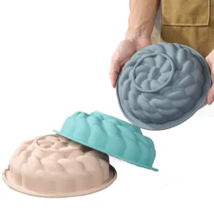 Set di stampi per torta in teglia da forno in silicone antiaderente flessibile per dolci e dessert.