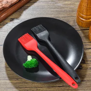 Kitchen silicone basting brush set for BBQ baking and cooking oil pastry application tools.