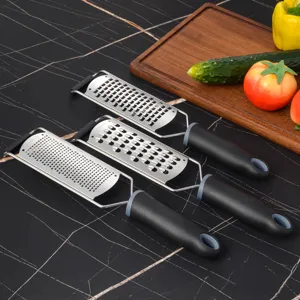 Edelstahl Käsereibe Zitronenreibe Küchenhelfer mit ergonomischem Griff für einfache Anwendung