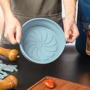 Silikon Heißluftfritteuse Matte wiederverwendbare Backform runde Antihaft Backunterlage Kochen