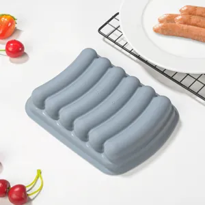 Stampo per Salsiccia in Silicone Ispessito Macchina per Hot Dog Teglia da Forno Scatola Vapore Con Coperchio Strumento