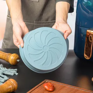 Silikon Heissluftfryer Einlage runde Antihaft Backform hitzebestaendig Kuechenzubehoer.