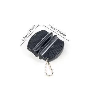 Affûteur de couteau de cuisine portable et mini avec taille compacte et porte-clés pour la maison.